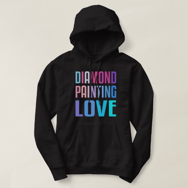 Diamant Malerei Love Kunsthobby Bilder 5 Hoodie (Design vorne)