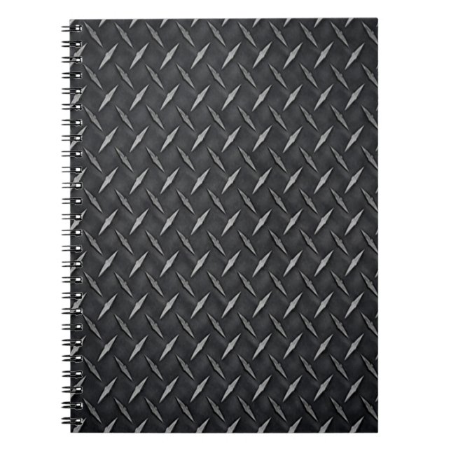 Diamant-Metallplatten-Notebook Notizblock (Vorderseite)