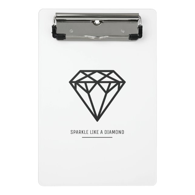 Diamant Mini Klemmbrett (Vorderseite)
