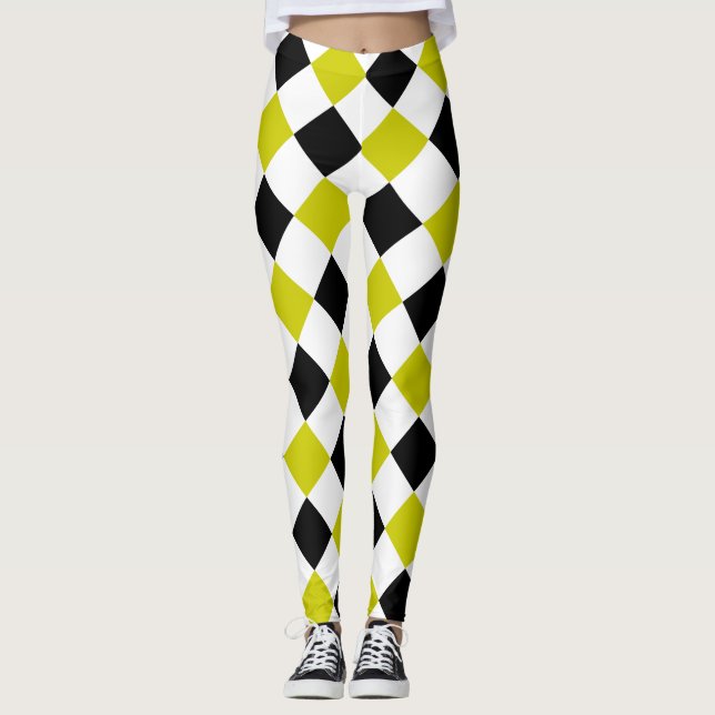 Diamant Muster #1 Leggings (Vorderseite)