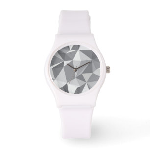 Diamant-Muster - abstraktes Polygon Armbanduhr