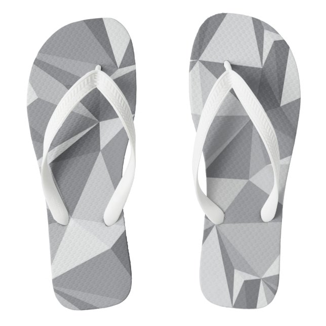 Diamant-Muster - abstraktes Polygon Flip Flops (Fußbett)