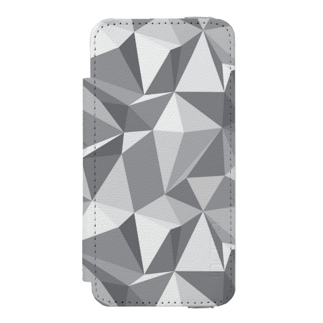 Diamant-Muster - abstraktes Polygon Incipio iPhone Geldbeutel-Hülle (Folio Vorderseite)