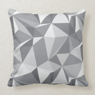 Diamant-Muster - abstraktes Polygon Kissen