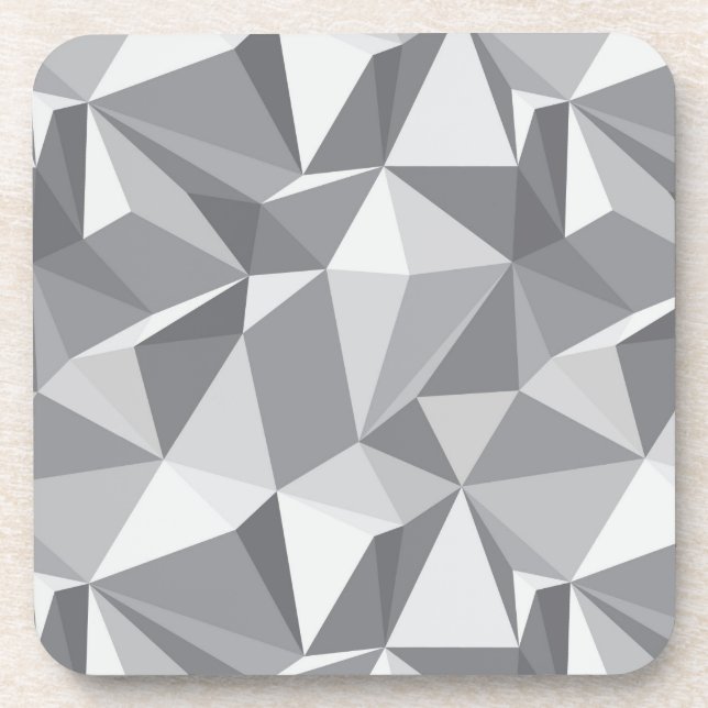 Diamant-Muster - abstraktes Polygon Untersetzer (Vorderseite)