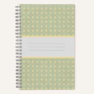 Diamant-Muster Aquamarin Notizbuch