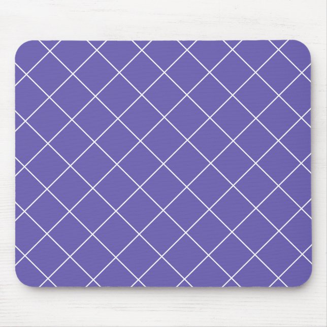 Diamant-Muster lila Mousepad (Vorne)