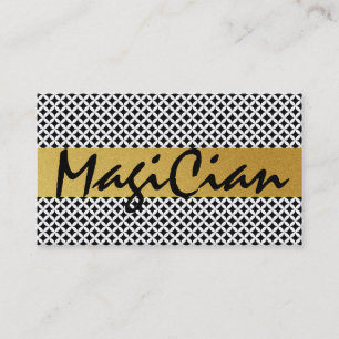 Diamant Muster Magician Business Card Visitenkarte