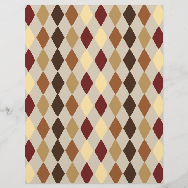 Diamant Muster Scrapbook Paper (Vorderseite)