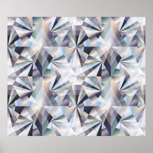 Diamant nahtloser Hintergrund, Vintage Abbildung Poster