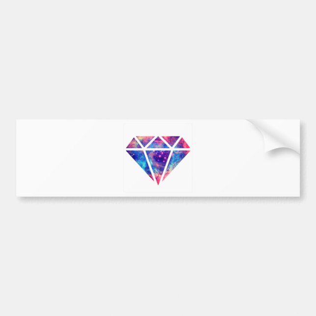 Diamant-Nebelfleck-Entwurf Autoaufkleber (Vorne)