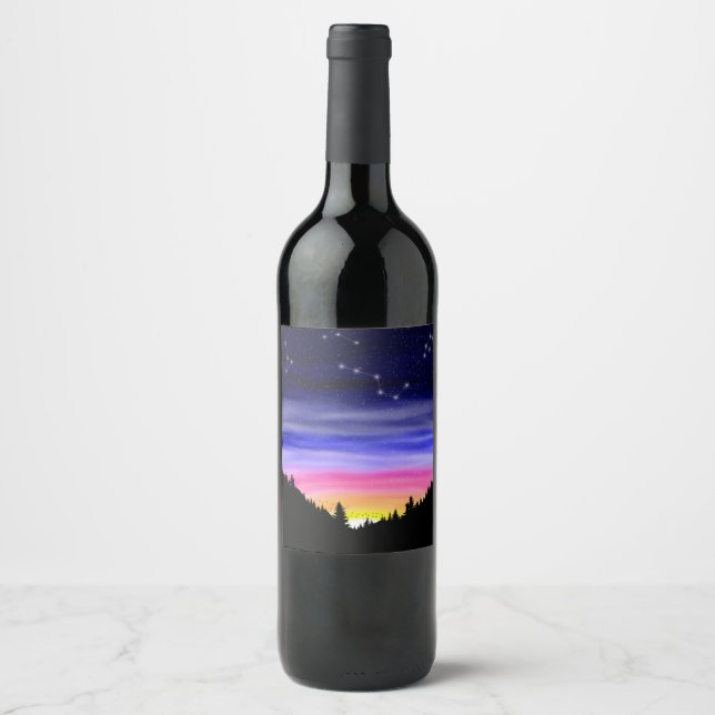 Diamant Night Wine Label Weinetikett (Vorderseite)