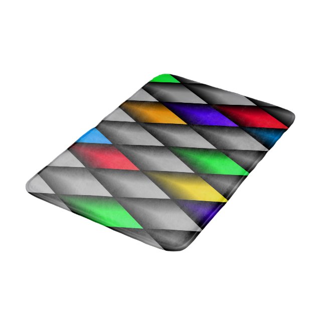 Diamant Pattern Badematte (Schrägansicht)