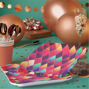 Diamant Pattern Pappteller