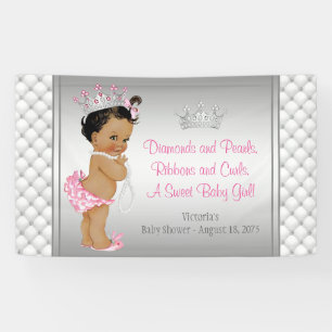 Diamant-Perle-Ethnische Prinzessin-Baby-Party Banner