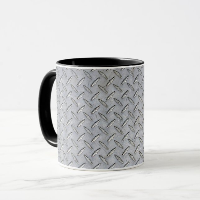 Diamant-Platten-Entwurfs-Kaffee-Tasse Tasse (Vorderseite Links)