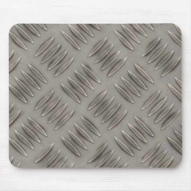 Diamant-Platten-Metallmuster Mousepad (Vorne)