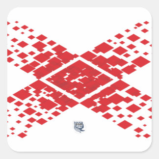 Diamant Quadratischer Aufkleber