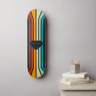 Diamant Retro Moderner Stil Skateboard