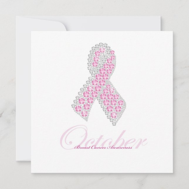 Diamant Ribbon Einladung Square (Vorderseite)