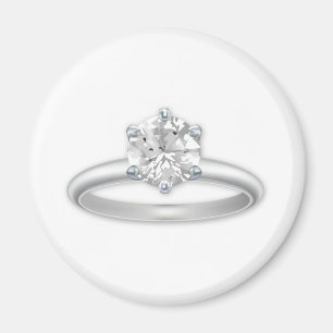 Diamant Ring Bling Clipart Grafik Magnet