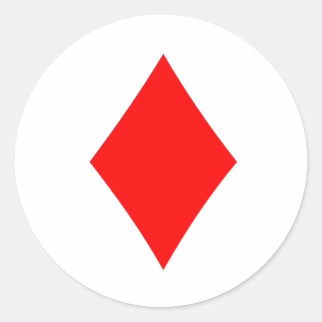 Diamant Runder Aufkleber (Vorderseite)