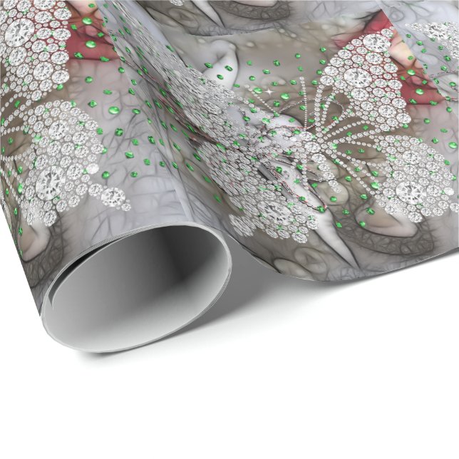 Diamant-Schmetterling Geschenkpapier (Rolleneckpunkt)