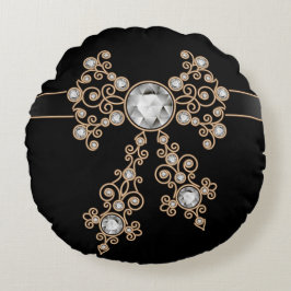 Diamant,Schmuck,Spitzen,Silber,Spitzen,Schwarz,Per Rundes Kissen