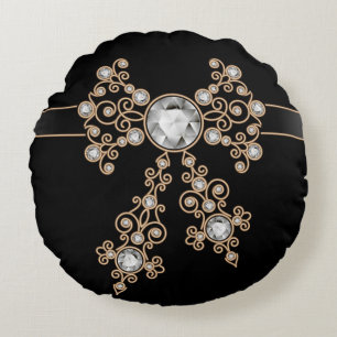 Diamant,Schmuck,Spitzen,Silber,Spitzen,Schwarz,Per Rundes Kissen