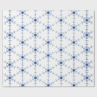 Diamant-Schneeflocken-Muster-Geschenkpapier Geschenkpapier