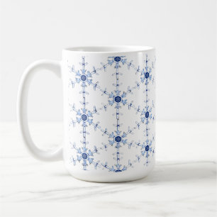 Diamant-Schneeflocken-Muster Kaffeetasse