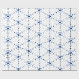 Diamant-Schneeflocken-Muster-Wrap-Papier Geschenkpapier