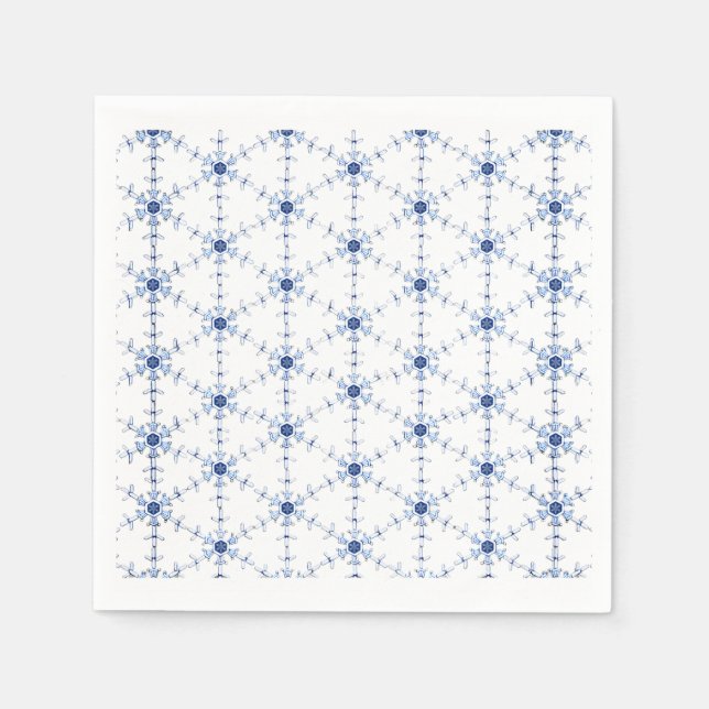 Diamant-Schneeflockenmuster Serviette (Vorderseite)