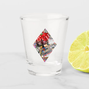Diamant Spielkartenform * Gamblers Freude Schnapsglas