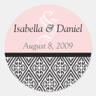 Diamant Stickers Monogramme geben Siegel