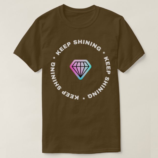 Diamant strahlt hell T-Shirt (Design vorne)