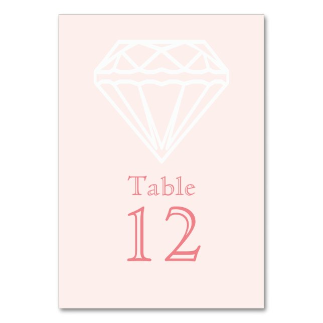 Diamant Tischnummer (Vorderseite)
