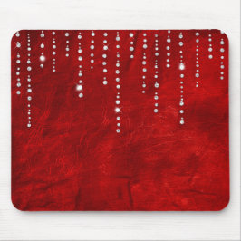 Diamant-Tropfen auf Leder Mousepad