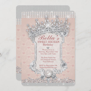 Diamant und Bling-Party Einladungen