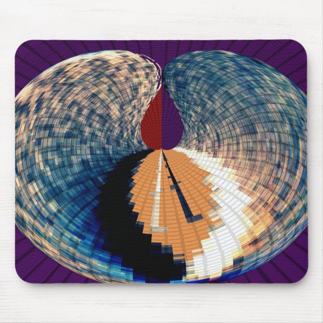 Diamant-und Pyramide-Blumenblatt-Muster V6 Mousepad (Vorne)