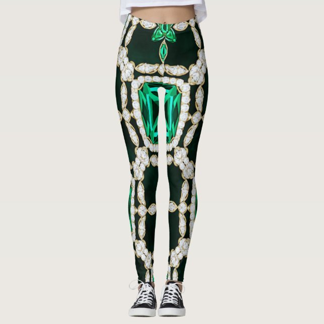 Diamant- und Smaragd-Leggings 2 Leggings (Vorderseite)