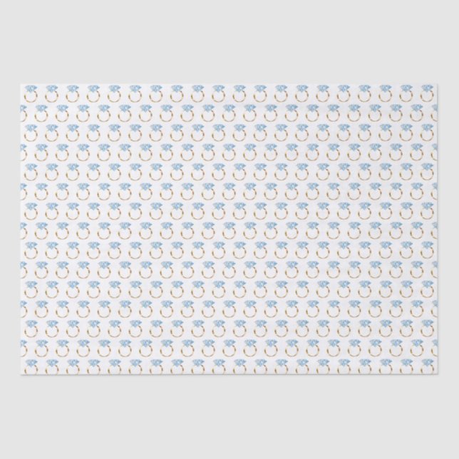 Diamant-Verlobung-Hochzeitsring Seidenpapier (Vorderseite)