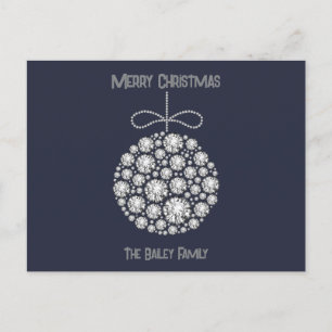 Diamant Weihnachtsschmuck Holiday Postcard Feiertagspostkarte