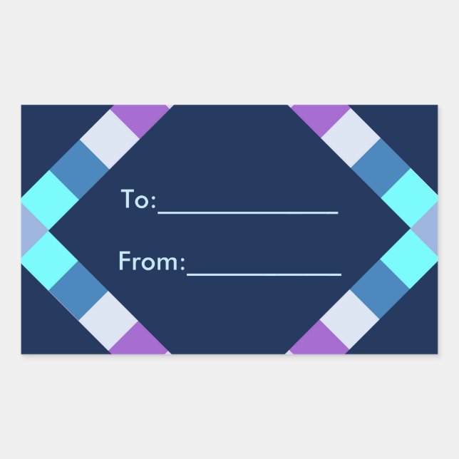 Diamantaufkleber Rechteckiger Aufkleber (Vorderseite)