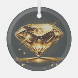 Diamantbesprüht Ornament Aus Glas