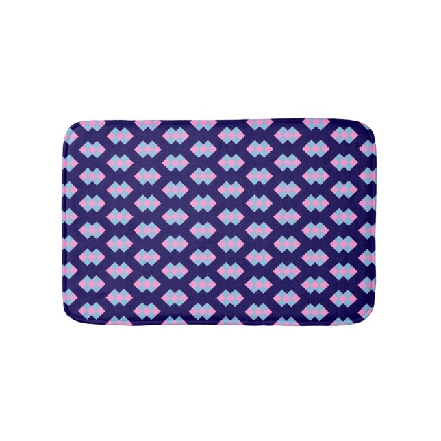 Diamantblaue Badematte (Vorderseite)