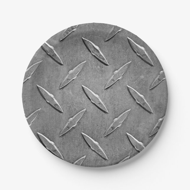 Diamantblech aus industriellem Aluminium Pappteller (Vorderseite)
