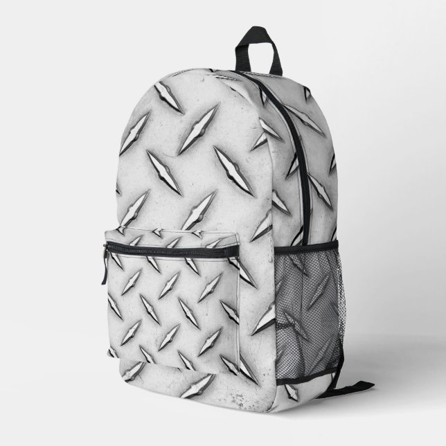 Diamantblech Bedruckter Rucksack (Rückseitige Ecke Rechts)