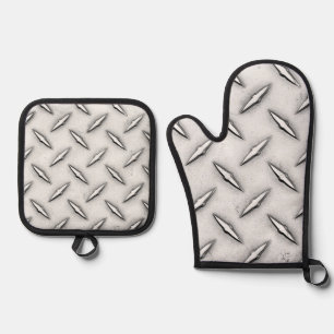 Diamantblech Ofenhandschuh & Topflappen-Set