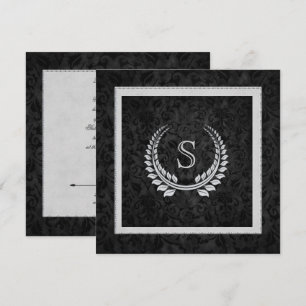Diamantdesign auf Damaske Einladung